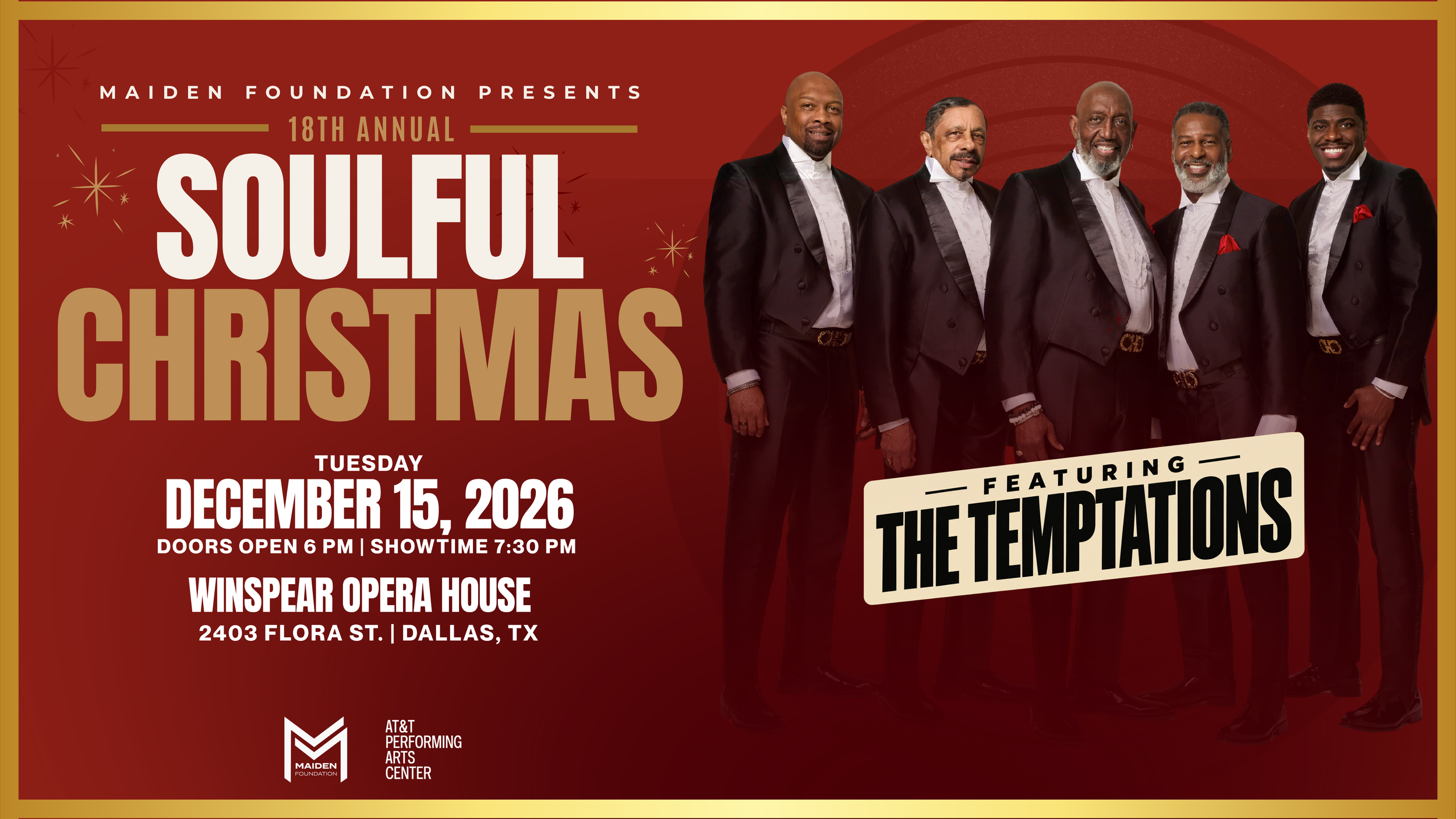 The 18th Annual Soulful Christmas featuring The Temptations